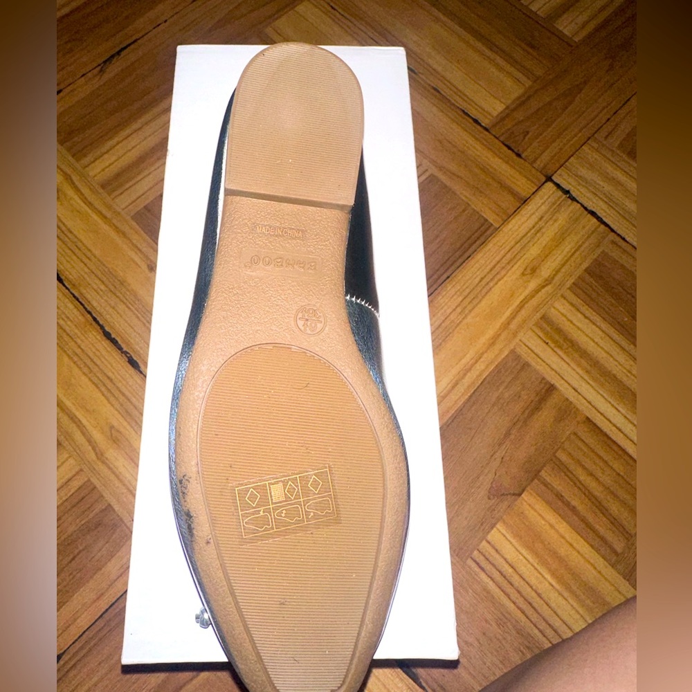 Silver ballet flats *cute and stylish